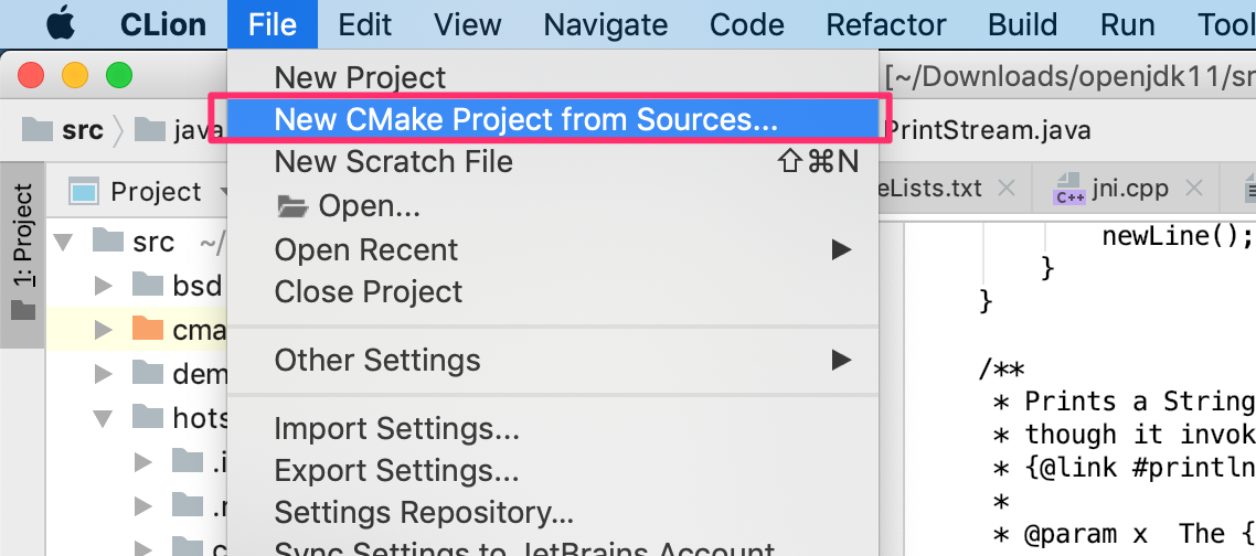 clion debug jvm